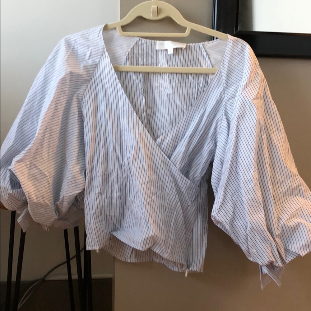 Caroline Constas puffy sleeve blouse